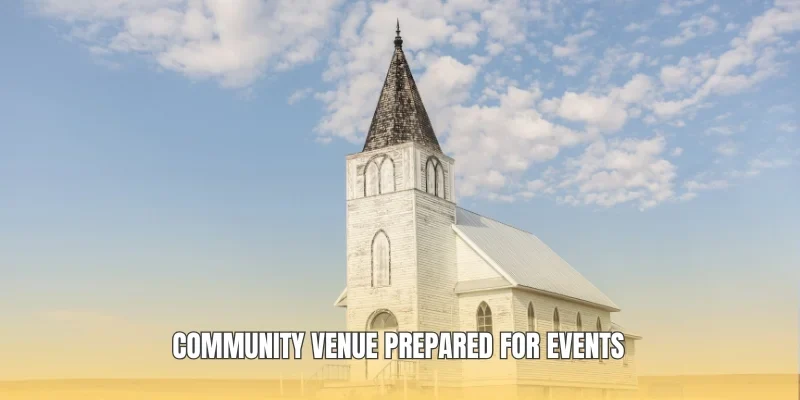 Community venue prepared for events