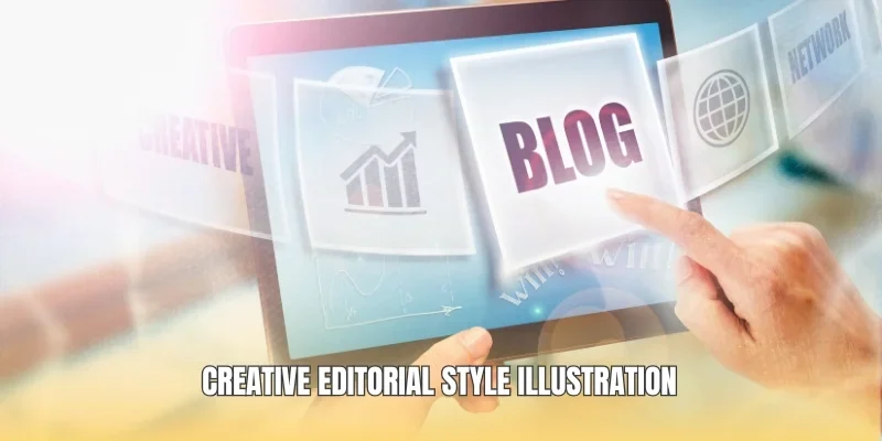 Creative editorial style illustration