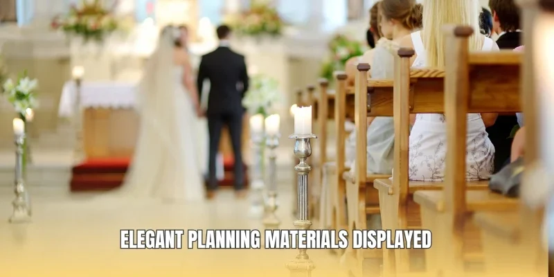 Elegant planning materials displayed