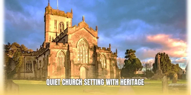 Quiet church setting with heritage